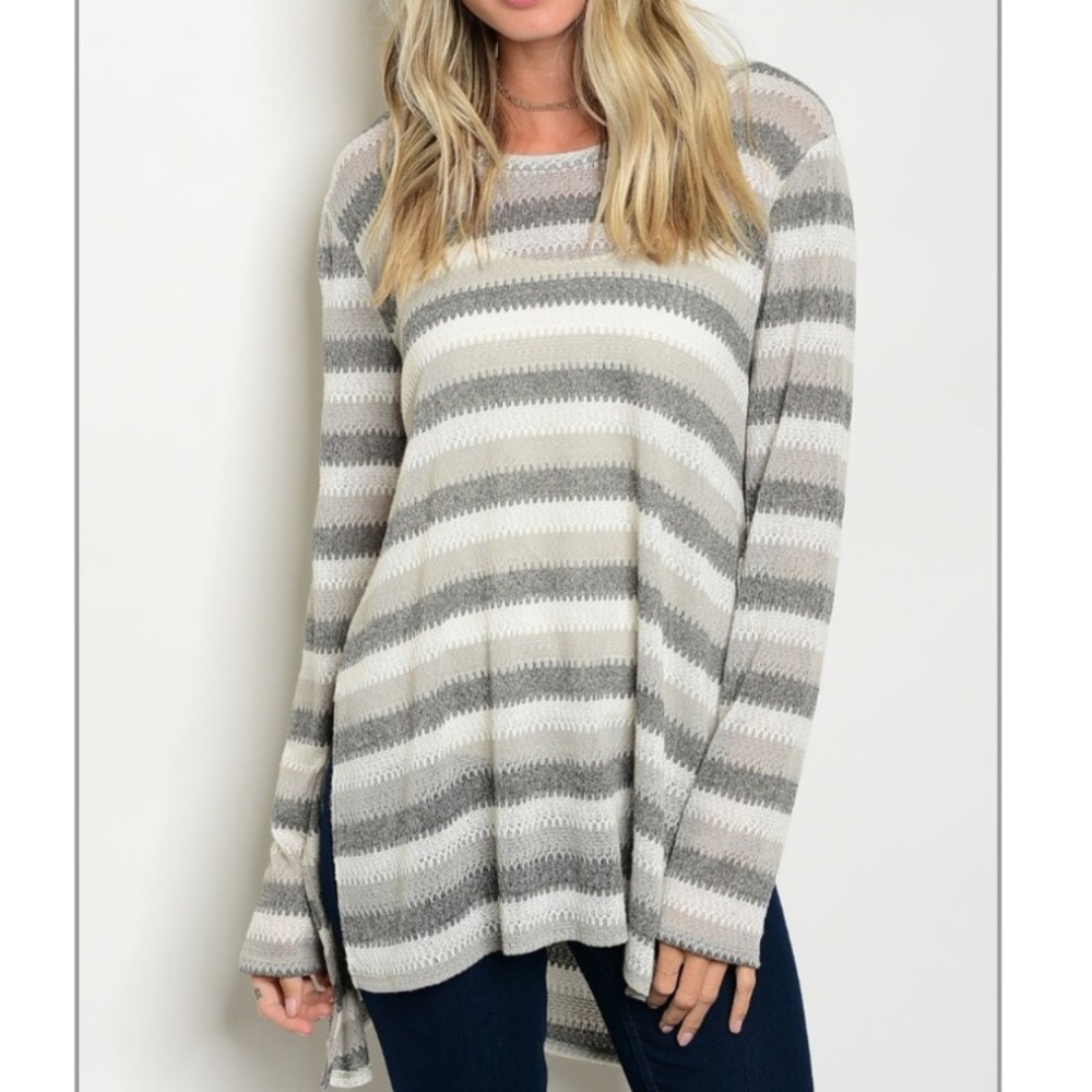 Striped Knit Top